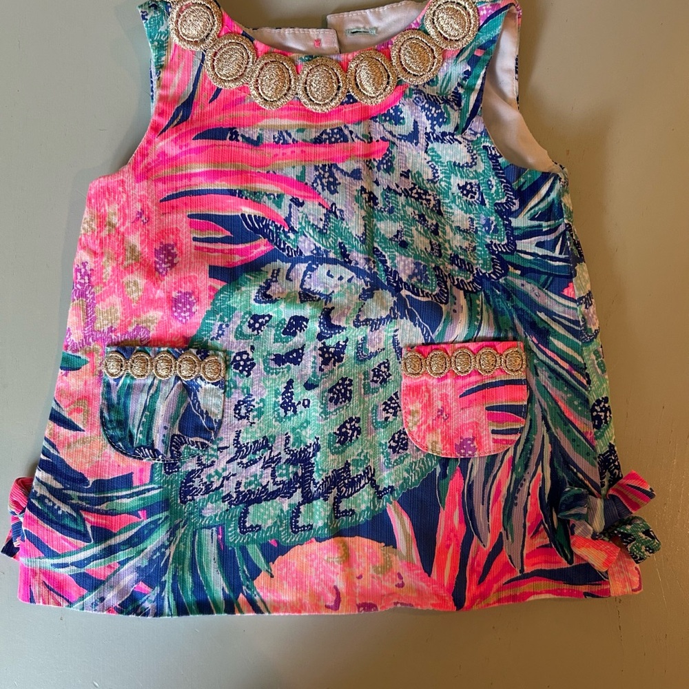 Lilly Pulitzer 3-6M Infant Dress - Gypsea Paradise Pink Pineapple